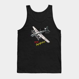 B29 Superfortress WW2 bomber airplane Tank Top